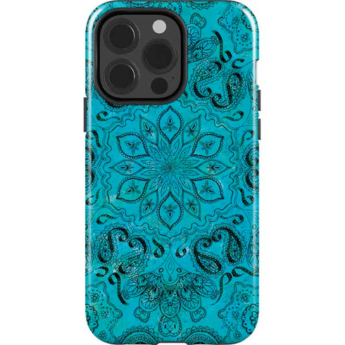 Blue Zen Ginseng iPhone 15 Pro Impact Case